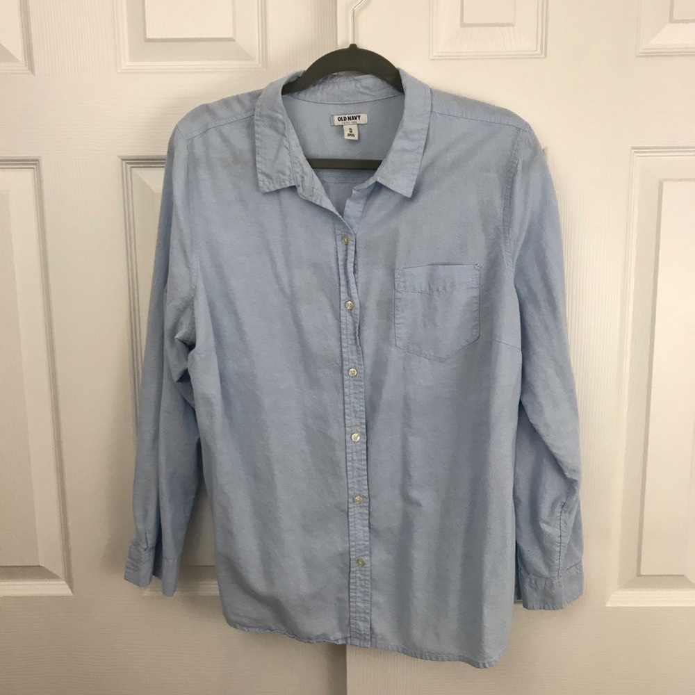 Light Blue Long Sleeve Button Down Shirt Old Navy